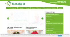 Desktop Screenshot of fundacja21.org