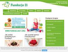Tablet Screenshot of fundacja21.org